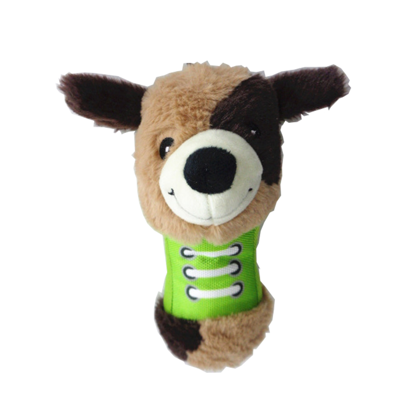 Novo design de pelúcia pet toy dog ​​mastigar brinquedo com squeaker