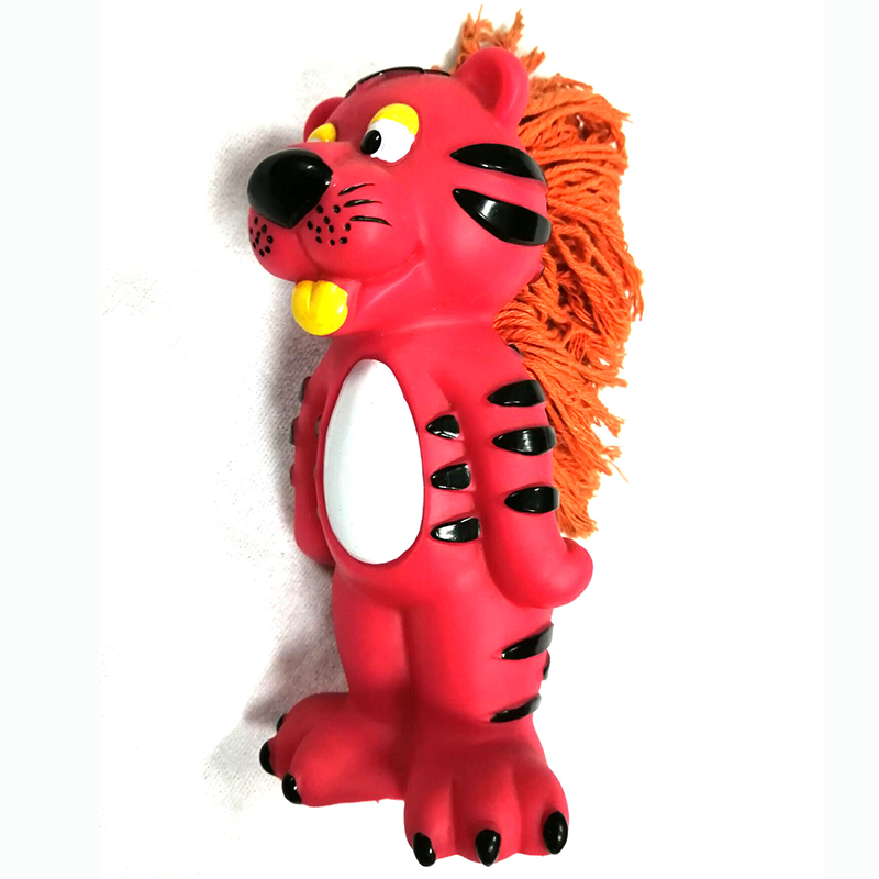 Brinquedo interativo do animal de estimação do pvc do brinquedo da mastigação do cão do vinil com squeaker